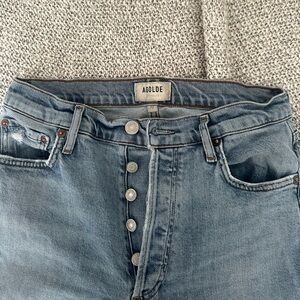 Agolde Nico high rise slim fit jean - button fly - perfect condition!